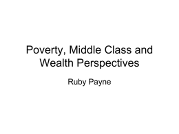 Lower, Middle and Upper Class Perspectives