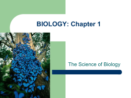Chapter 1 PPT Biology Miller Levine