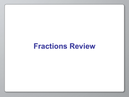 Fractions-long