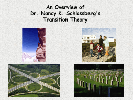 An Overview of Dr. Nancy K. Schlossberg`s Transition Theory