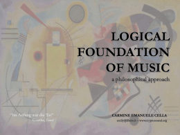 logical foundation of music