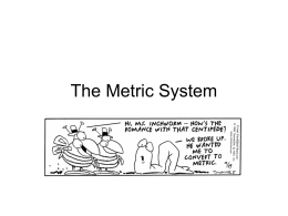 Metric System - Biology