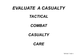 Evaluate a Casualty - Operational Medicine