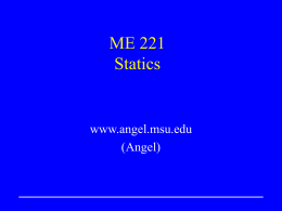 ME 221 Statics