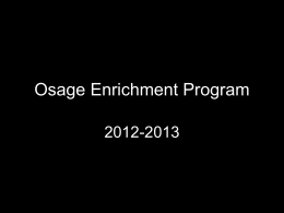 Osage Enrichment Program