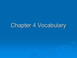 Vocab and Functions