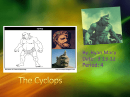 The Cyclops - Ryan`s English Website