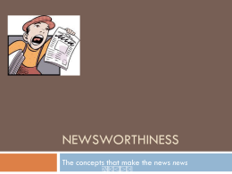 Newsworthiness File