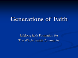 Generations of Faith - St. Michael` Parish