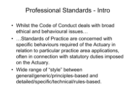 The PSA Code of Conduct