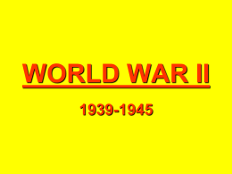 World War II All PowerPoint, Good for fill in the blank notes.
