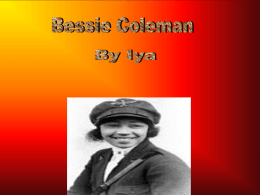 Bessie Coleman - Henry County Schools