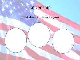 Citizenship Quiz