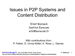 Hierarchical P2P Systems