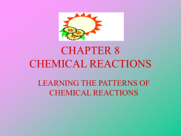 chapter 7 chemical reactions - Reeths