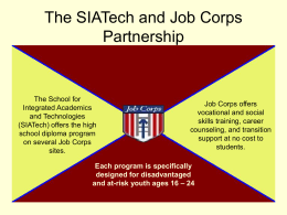 What is Job Corps?