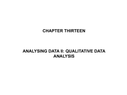 Chapter 13: Qualitative analysis