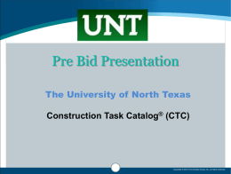 Construction Task Catalog ® (CTC)