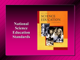 Review of the National Science Education Standards