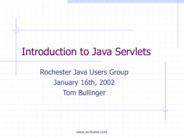 Power Point - Rochester Java User`s Group