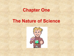 Chapter 1 - What is Science?