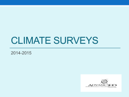 Climate Survey Training - Volusia County Schools