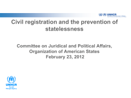 Statelessness > Department of International Law > OAS