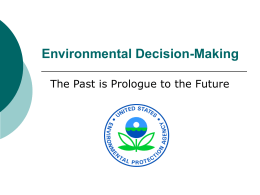Environmental Decision