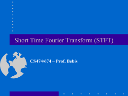 Short Time Fourier Transform