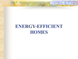 ENERGY EFFICIENT HOMES