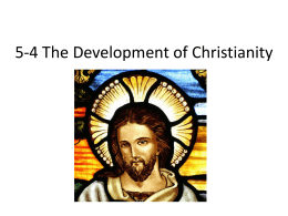 5-4 The Development of Christianity