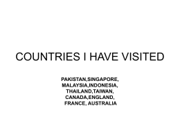 countries i have visited
