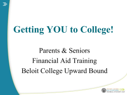 Senior Financial Aid Presentation