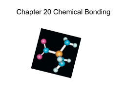 Chapter 20 Chemical Bonding