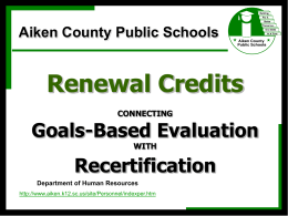 goal - Aiken County Public School District