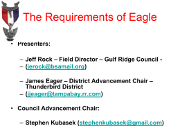 The Requirements of Eagle - US Scouting Service Project