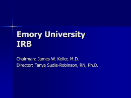 Emory University IRB
