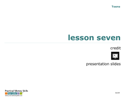 Teacher`s Power Point Presentation – Lesson Seven