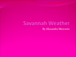 Savannah Weather - cooklowery14-15