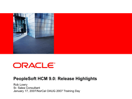 Enterprise HCM Core HR and SS Update