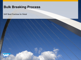 Bulk Breaking Process