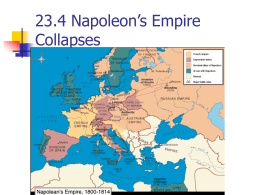 Collapse of Napoleon`s Empire