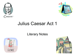 Julius Caesar Act 1