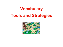 How to Introduce Vocabulary