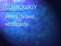 Educaide/PIPE training