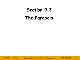 Find the focus and directrix of the parabola