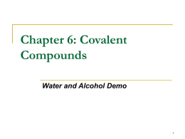 A) Chapter 6 Covalent Compounds