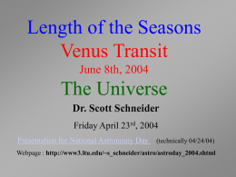 Dr. Scott`s Astro Day 2004 presentation (powerpoint)