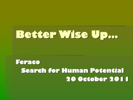 Better Wise Up