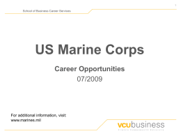 US Marine Corps - VCU School of Business